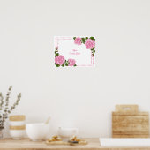 Poster Jolis bouquets d'angle roses pour anniversaire (Cuisine)