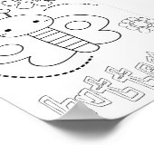 Poster Jolis coloriages de bugs papillons (Coin)
