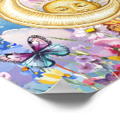 Poster Jolis rêves fleuris Soleil, Étoiles & Lune (Coin)