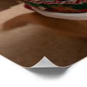 Poster Jolly Golden Retriever Dog in Cozy Sweater Custom  (Coin)