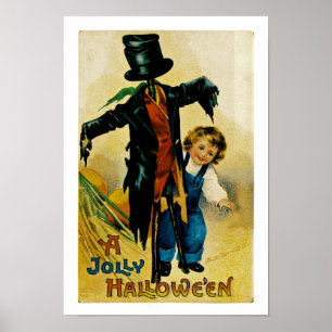 Poster Jolly Halloween Scarecrow