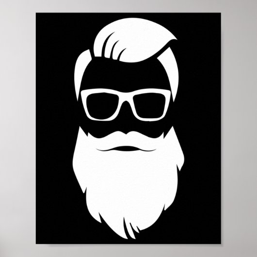 Poster Jolly Hip Hipster Santa Claus (Devant)
