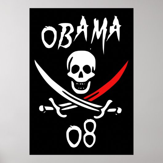 Poster Jolly OBAMA 08 {Tip de sang} (Devant)
