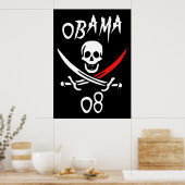 Poster Jolly OBAMA 08 {Tip de sang} (Cuisine)