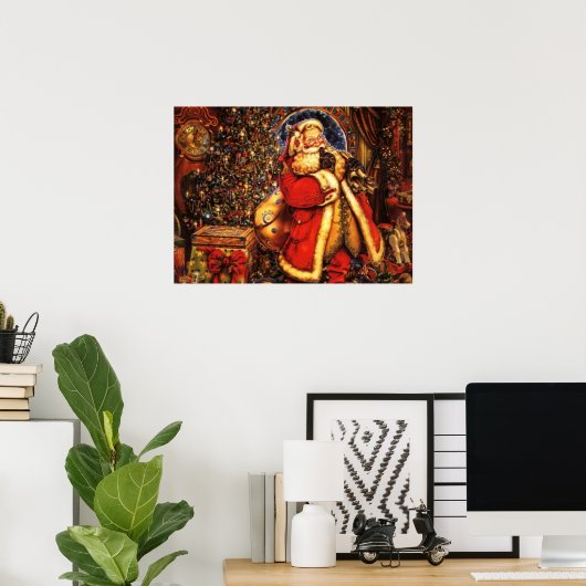 Poster Jolly Old Saint Nick Imprimer (Bureau à domicile)