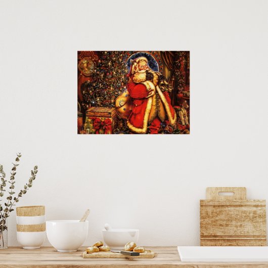 Poster Jolly Old Saint Nick Imprimer (Cuisine)