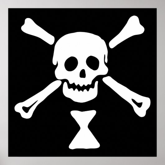 Poster Jolly roger Drapeau Emanuel Wynne Pirate (Devant)