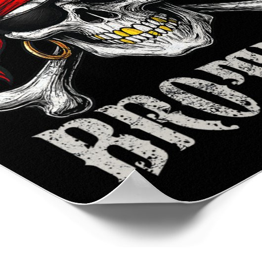 Poster Jolly roger Frère Pirate Drapeau Et Crossbon Crâne (Coin)