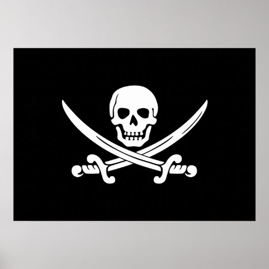 Poster Jolly Roger Pirate Flag (Devant)