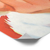 Poster Jolly Santa Claus avec secret, Noël Vintage (Coin)