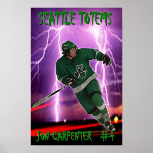 Poster Jon Carpenter - Totems de Seattle (Devant)
