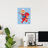 Poster Jon et Blitz | Dino Ranch (Bureau à domicile)