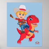 Poster Jon et Blitz | Dino Ranch (Devant)