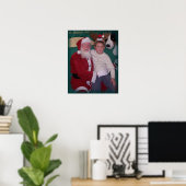Poster jon et père Noël (Bureau à domicile)