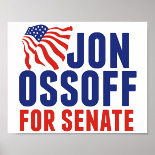 Poster Jon Ossoff au Sénat Élection 2026 Géorgie