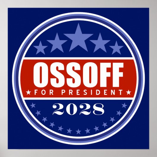 Poster Jon Ossoff Président 2028 (Devant)