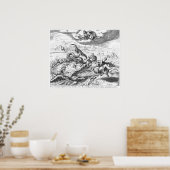 Poster Jonah et la baleine par Philip Galle (Cuisine)