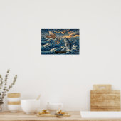 Poster Jonah et la Baleine — Ukiyo-e (Cuisine)