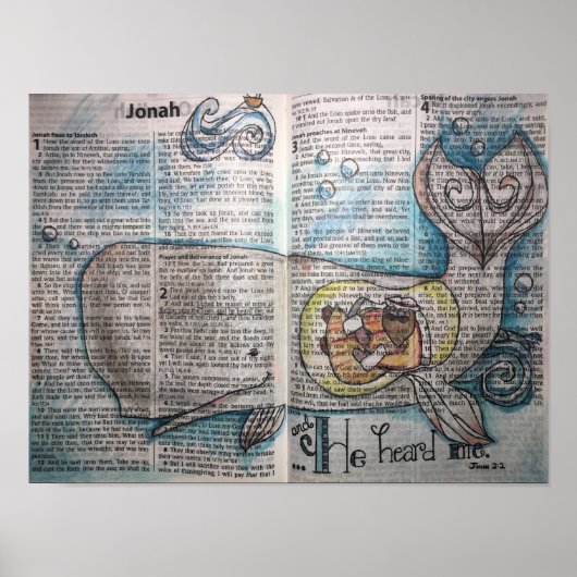 Poster Jonas 2:2 - "Il M'A Entendu" (Devant)
