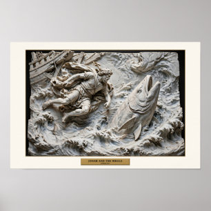 Poster Jonas et la Baleine — Marbre de la Renaissance