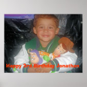 Poster Jonathan 3e anniversaire Buzz (Devant)