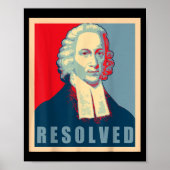Poster Jonathan Edwards Resolved Calvinist Reformed (Devant)