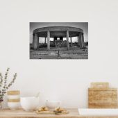 Poster Jones Beach Gazebo (noir et blanc) (Cuisine)