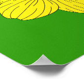 Poster Jonquille héraldique (Coin)