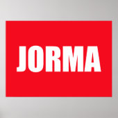 Poster Jorma (homonymie) (Devant)