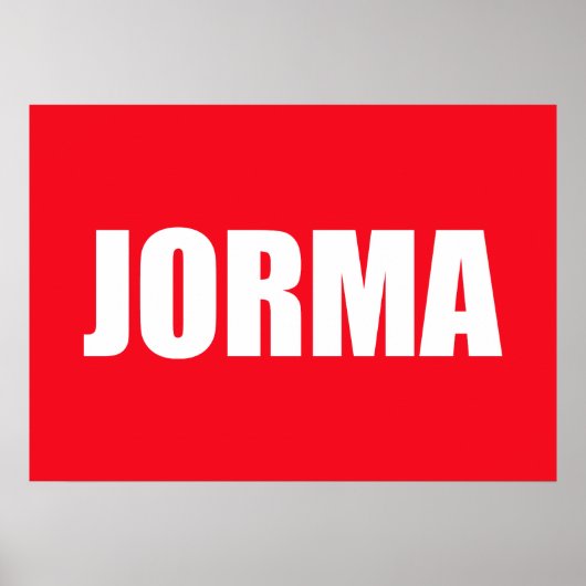 Poster Jorma (homonymie) (Devant)