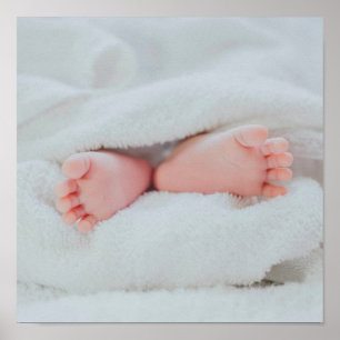 Poster Jortes et pieds mignons pour bébé
