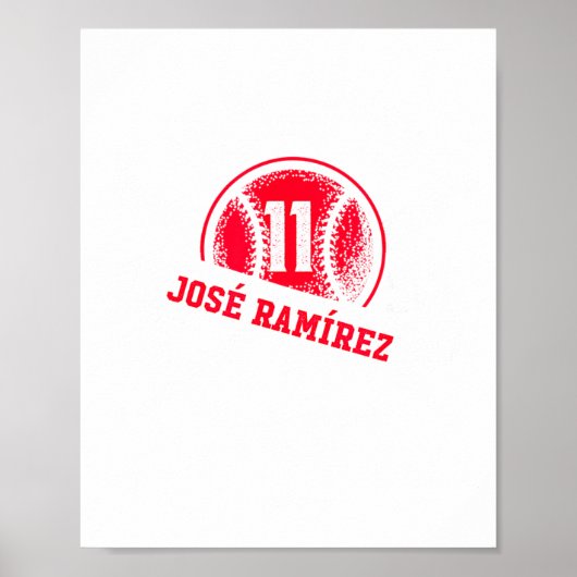 Poster Jose Ramirez Mlbpa Mlb En Maison (Devant)