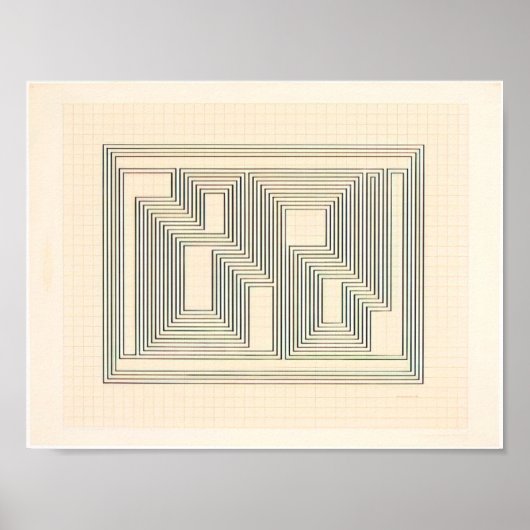 Poster josef albers - tectonique graphique (Devant)
