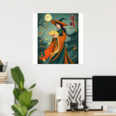 Poster Joseon Witch - Retro Vintage Hanbok (Bureau à domicile)