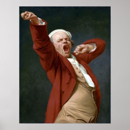 Poster Joseph Ducreux Autoportrait, Yawning (Devant)