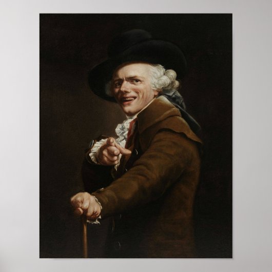 Poster Joseph Ducreux - Guise D'Une Peinture De Mocker (Devant)