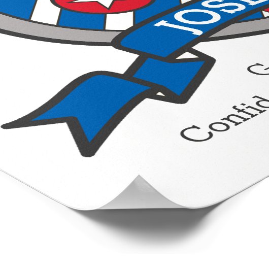 Poster Joseph garçons J nom et signification de l'crête b (Coin)