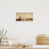 Poster Joseph Mallord Turner - Pier à chaîne, Brighton (Cuisine)