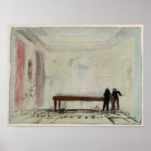 Poster Joseph Mallord William Turner | Joueurs de billard (Devant)