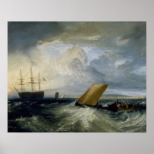 Poster Joseph Mallord William Turner - La Sérénité vue (Devant)