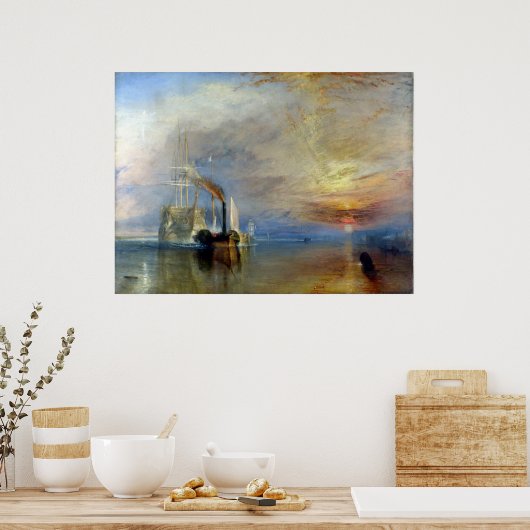 Poster Joseph Mallord William Turner Le Temperai De Comba (Cuisine)
