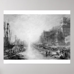 Poster Joseph Mallord William Turner   L'embarquement de