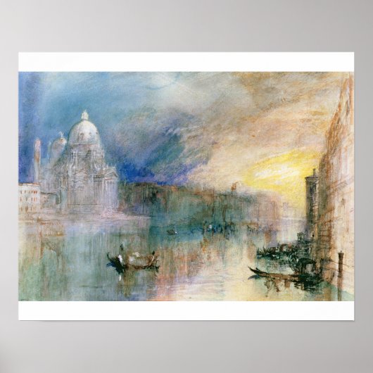 Poster Joseph Mallord William Turner | Venise : Grand Can (Devant)