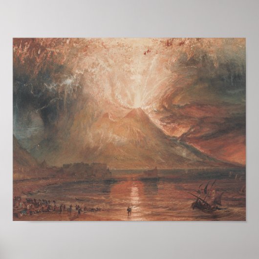 Poster Joseph Mallord William Turner - Vésuve (Devant)