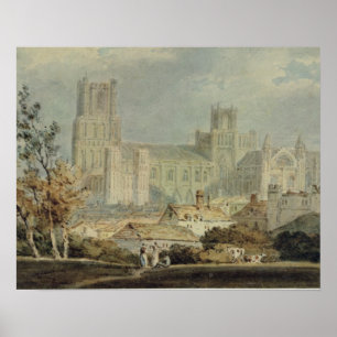 Poster Joseph Mallord William Turner   Vue d'Ely Cathed