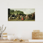 Poster Joseph reçoit son père en Egypte, 1628 (Cuisine)