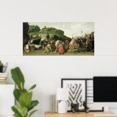 Poster Joseph reçoit son père en Egypte, 1628 (Bureau à domicile)