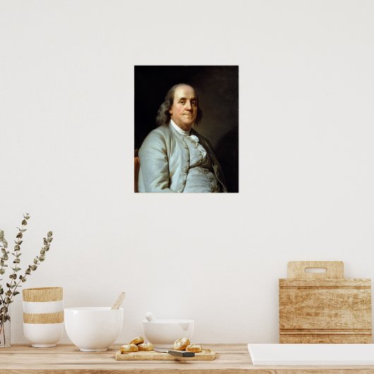 Poster Joseph Siffrein Duplessis Benjamin Franklin (Cuisine)