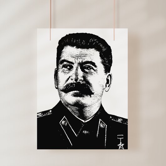 Poster Joseph Staline, URSS, CCCP, Union soviétique, Comm