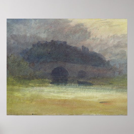 Poster Joseph William Turner | Evening Landscape (Devant)